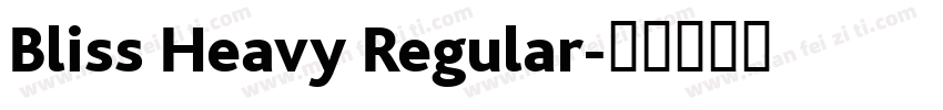 Bliss Heavy Regular字体转换